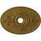 Ekena Millwork Alexa Ceiling Medallion (Fits Canopies up to 5 5/8"), 30 3/4"W x 21 1/4"H x 3 7/8"ID x 1 5/8"P, Gold CM21X30ALGLS - alternate 1